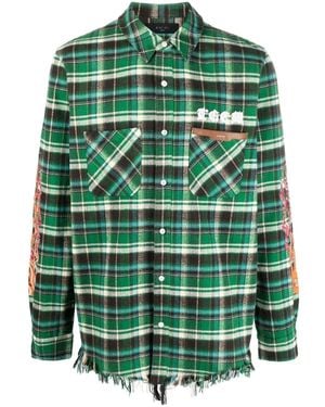 Amiri X The Great City Workshop Checked Shirt - Green