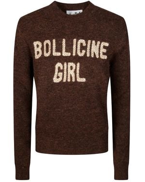 MC2 Saint Barth New Queen Strass Jumper - Brown