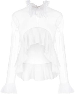 Givenchy Blouse Met Ruches - Wit