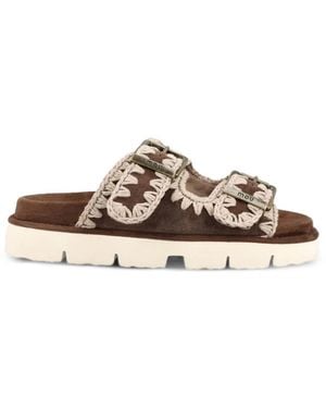 Mou Sandalen Aus Wildleder - Braun