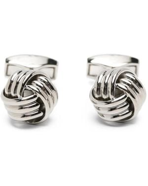 Tateossian Cable Knot Cufflinks - White