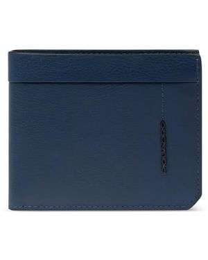Piquadro Removable Document-Holder Leather Wallet - Blue