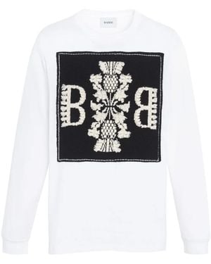 Barrie Logo Patch Long-Sleeved T-Shirt - Black