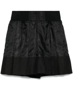 Sacai パネル ショートパンツ - ブラック