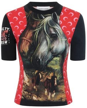 Marine Serre Lunar New Year T-Shirt - Red