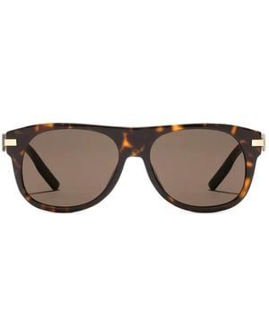 Dolce & Gabbana Metal Plaque Sunglasses - Grey