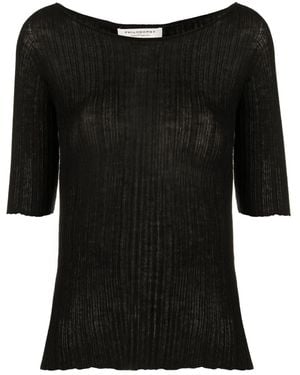 Philosophy Di Lorenzo Serafini Ribbed-Knit Top - Black