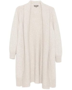 N.Peal Cashmere Abrigo Abbey - Blanco