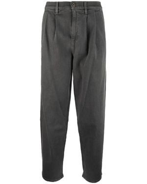 Pence Pleated Denim Jeans - Gray