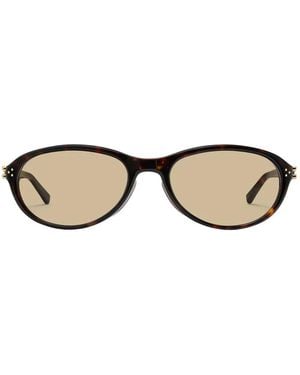 Gentle Monster Harv Oval-Frame Sunglasses - Black