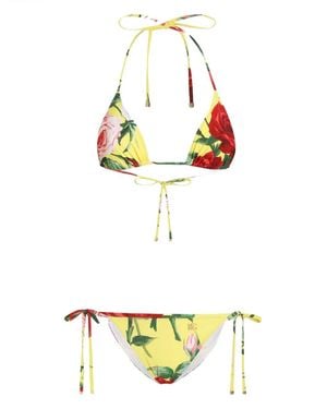 Dolce & Gabbana フローラル ビキニ - メタリック