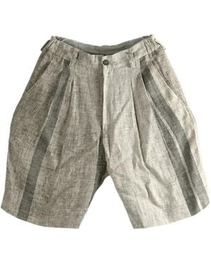 Ziggy Chen Pleated Shorts - Grey