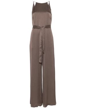 Peserico V-Back Jumpsuit - Natural
