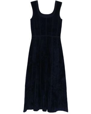 Maje Abito Midi Con Inserti - Blu