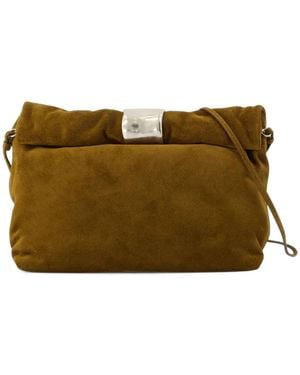 STAUD Cuff Suede Clutch Bag - Brown