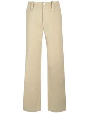 Burberry Belt-Loops Pants - Natural