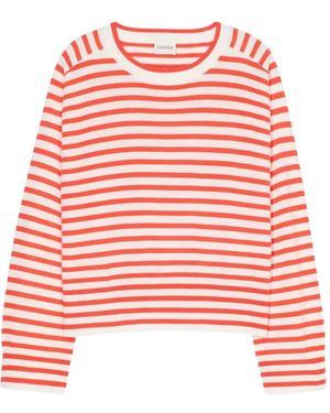 Closed Striped Crew-Neck T-Shirt - Red