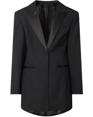SELECTED Miya Blazer Mit Satinrevers - Schwarz