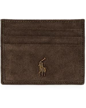 Polo Ralph Lauren Porte-Cartes À Plaque Logo - Brown