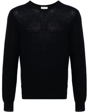 Saint Laurent クルーネック プルオーバー - ブラック