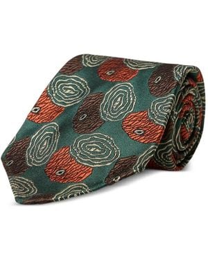 RRL Jacquard-Woven Silk Tie - Green