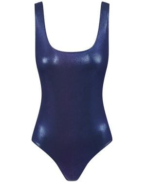 Maison Close Open-Back Swimsuit - Blue