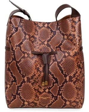 Gianni Chiarini Large Sienna Animal-Print Drawstring Shoulder Bag - Brown
