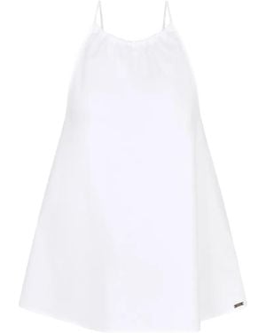 ARMANI EXCHANGE Halterneck Blouse - White