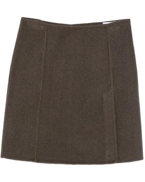 P.A.R.O.S.H. Wool Mini Skirt - Brown