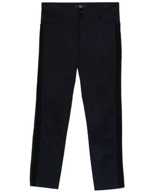 Y's Yohji Yamamoto Side-Stripe Trousers - Black