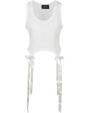 Simone Rocha Bow-tails Tank Top - White