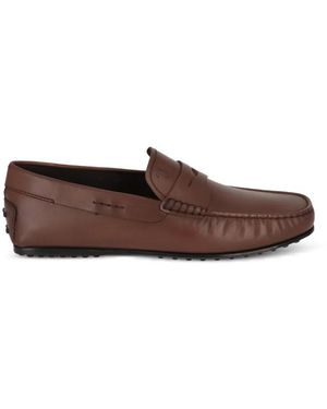 Tod's Gommino Leather Loafers - Brown
