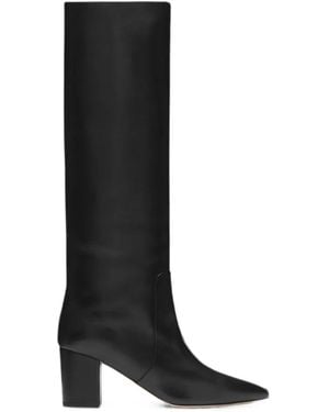 Paris Texas Anja Pointed-Toe Pull-On Boots - Black
