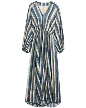 Momoní Francisco V-Neck Maxi Dress - White