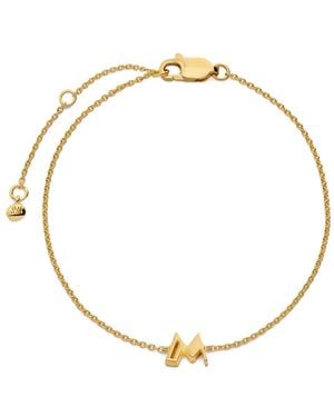 Monica Vinader Initial Chain Bracelet - Metallic