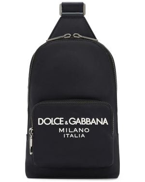 Dolce & Gabbana Rucksack mit Logo - Schwarz