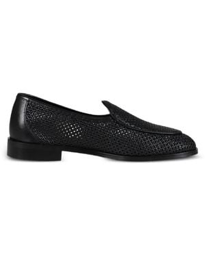 Jacques Soloviere Jacques New Perforated Loafers - Black