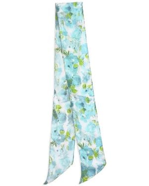 Chloé Schal Mit Blumenmotiv - Blau