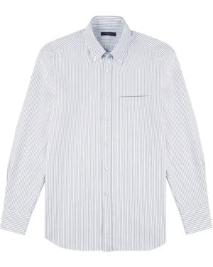 Slowear Striped Oxford Cotton Shirt - White