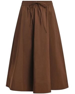 Essentiel Antwerp Keely2 A-Line Midi Skirt - Brown