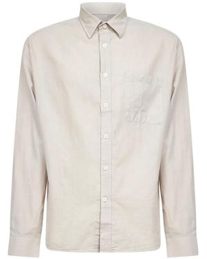 NN07 Chest-Pocket Shirt - White