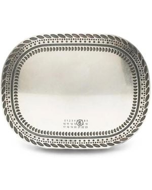 MM6 by Maison Margiela Buckle Motif Pinch Clip - Grey