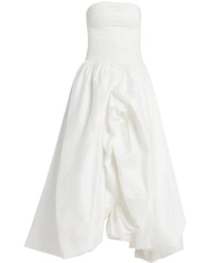 Aje. Violette Bubble Hem Maxi Dress - White