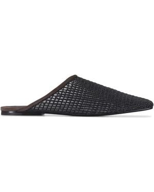 Brunello Cucinelli Mules En Résille - Black
