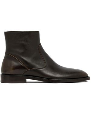 Buttero Leather Boots - Black