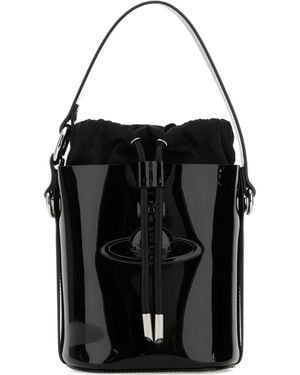 Vivienne Westwood Daisy ドローストリング バケットバッグ - ブラック