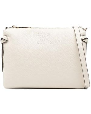 ERMANNO FIRENZE Aliana Logo-Plaque Cross Body Bag - Natural