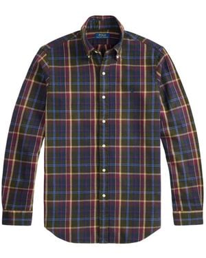 Polo Ralph Lauren Camicia Con Ricamo Pony - Blu