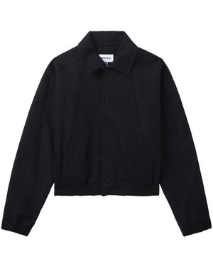 Adererror Paneled Wool Blend Bomber Jacket - Blue