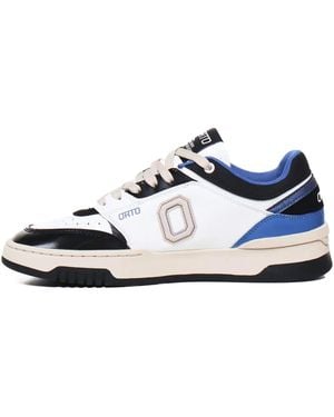 Orto Eclipse Logo-Patch Leather Sneakers - White
